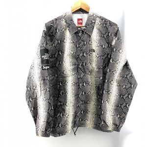 【中古】Supreme×THE NORTH FACE 2018AW Snake Skin Jacket サイズM ベージュ シュプリーム×ザノースフェイス[240024447939]