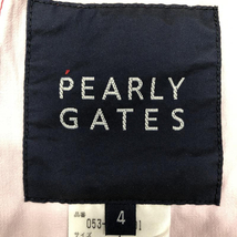 【中古】PEARLY GATES レインウェア ナイロンジャケット ピンク サイズ4　※フード欠品　パーリーゲイツ[240024448943]_画像7