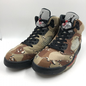 【中古】NIKE×Supreme 2015AW AIR JORDAN5 RETRO デザートカモ サイズ：28.5cm 824371-201 ナイキ シュプリーム ジョーダン[240024449104]