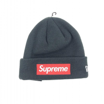 【中古】Supreme 2022AW New Era Box Logo Beanie(タグ付き) ブラック　シュプリームｘニューエラ[240024449848]_画像1