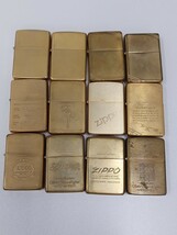 ZIPPO ジッポーライター 喫煙グッズ、ゴールド、おまとめ12点_画像1