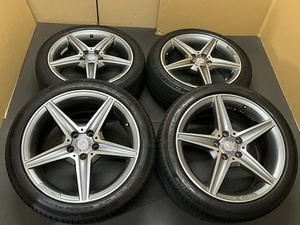 ホイール付タイヤ４本セット) メルセデスベンツ S205 W205 Cクラス AMG 純正 18インチ W204 W212 W206 W215 W177 PCD112 8.5J+49 7.5J+44