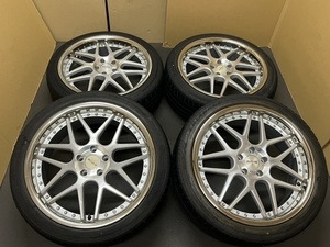 ホイール付タイヤ４本セット アルファード ヴェルファイア エスティマ マジェスタ ハリアー 等 BBS LM タイプ 20×8.5JJ+38 PCD114.3 