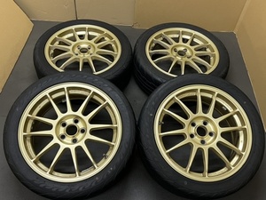 ホイール付タイヤ４本セット O.Z RACING SPORTS イタリア製 7J×17H2ET45 PCD100 215/45/17 FINALIST 2022年製 ほぼ新品タイヤ