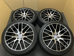 ホイール付タイヤ４本セット((メルセデスベンツ AMG BBS タイプ Sクラス W222 等 9.5J×19H2+48 8.5J×19H2+45 PCD112 ほぼ新品タイヤ