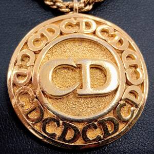 Christian Dior 約62cm ネックレス ゴールド ロゴ ブランドアクセサリー