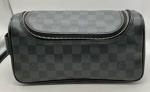 LOUISVUITTON ルイヴィトン ダミエ グラフィット トワレ ポーチ N47625 化粧ポーチ メイクバッグ