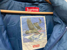 Supreme シュプリーム ダウンジャケット ブルー ナイロン フード取り外し可能 店舗受取可_画像5
