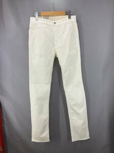 ★ 美品 タグ付き NUDIE JEANS ヌーディージーンズ SLIM ADAM009 49161-2039 ロングパンツ W29 L32 ホワイト 通年