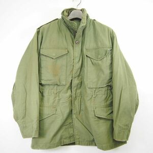 フィールドジャケットM-65 ミリタリーコットンブルゾン*SERVALジップ使用*50s～ヴィンテージ 米軍*USAF/カーキグリーン