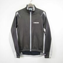 パールイズミ PEARL iZUMi SINGTEX5000 裏起毛ウィンドブレークジャケット(L)ブラックグレー/サイクルウェア_画像1