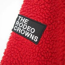 ロデオクラウンズ Rodeo Crowns 裏ボアフリース*リバーシブルナイロンジップブルゾン(FREE)ブラック/レッド_画像7