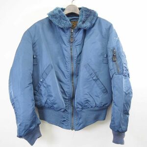 アルファインダストリーズ ALPHA INDUSTRIES B-15C MIL-J-62518 フライトジャケット(L)ブルー系