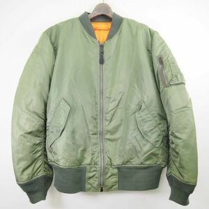 アルファインダストリーズ ALPHA INDUSTRIES 20001-021 MA-1 フライトジャケット(L)カーキ