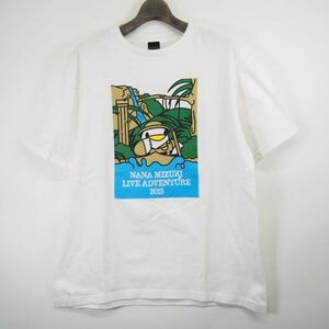  water ...NANA MIZUKI LIVE ADVENTURE 2015 Live Tour T-shirt *nm7* Live goods (XL) white 