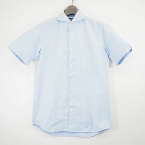 鎌倉シャツ Maker's Shirt 鎌倉 半袖オックスフォードシャツ(S)ブルー/日本製