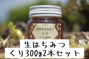 くり 生はちみつ 300g×2本 国産　蜂蜜 【生産者直送】