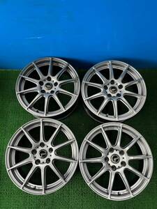 １７インチ　アルミホイール　１７×７J　114.3-5H　オフセット＋５３　４本セット　クロススピード　プレミアム！！