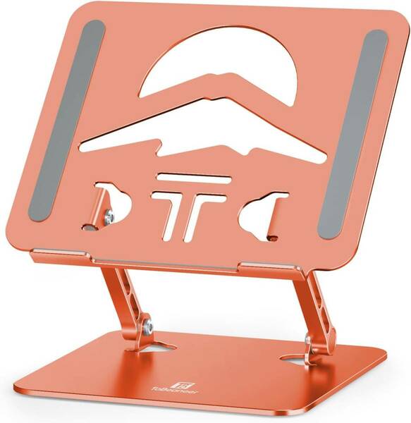 ノートパソコンスタンド-PCスタンド-タブレットホルダー-ToBeoneer（ツビワ）富士山-折り畳み式 (ルージュオランジュ(rouge orange))