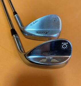 タイトリスト VOKEY DESIGN SM4 ウェッジ(日本仕様) 58°-12 DG S200と AKIRA ウェッジ(軟鉄) TOURⅢ 50°-8 NS PRO 950GH S 