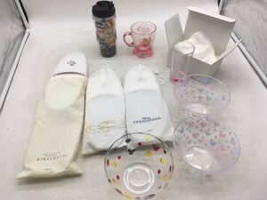 【1円スタート】Disneyland グッズ まとめて タンブラー コップ ホテル スリッパ ミラコスタ 器 グラス ネーム入り DM0129L