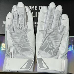 Новый Adidas Diamond King 3 White S Batting Glove Glove Adidas кожа