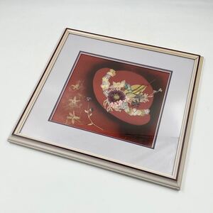  picture pressed flower frame art hat interior hand made 