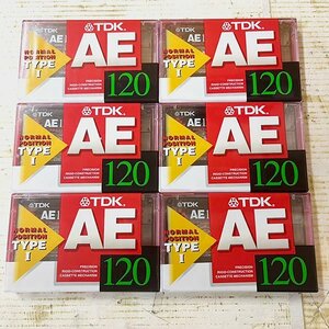 TDK AE オーディオカセットテープ ノーマルポジション TYPE Ⅰ 往復120 6本セット【未開封品】 札幌発