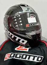 新品 Bogotto フルフェイスヘルメット FF104 カーボンモデル ブラック・チタニューム サイズ M 送料込 33,000円 BH104SCBKTIM_画像1