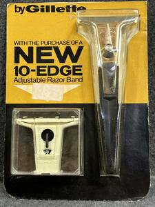 未使用品レア【Gillette】Techmatic Razor Adjustable Razor Band Cartridge ヴィンテージシェービングツール　アンティーク品　1960年代