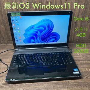 NT8-1 激安 OS Windows11 ノートPC NEC LaVie LL750/D Core i5 メモリ4GB HDD320GB Office Win10変更可　中古