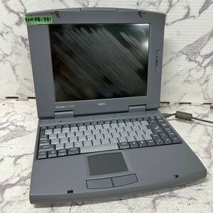 PCN98-981 激安 PC98 ノートブック NEC PC-9821La10/8 起動確認済み ジャンク