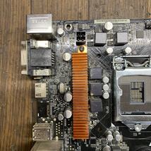 MG1-96 激安 マザーボード ASRock H110M-HDV LGA1151 通電確認済み ジャンク_画像4