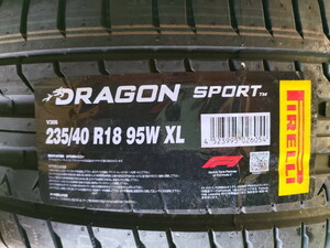 ★在庫処分 サマータイヤ 235/40R18 1本のみ PIRELLI(ピレリ) DRAGON SPORT(ドラゴン スポーツ) (送料無料 2022年製 )