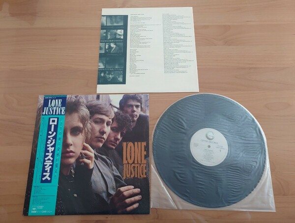 ★ローン・ジャスティス Lone Justice★28AP3040★帯付★OBI★見本盤★PROMO★SAMPLE★Rare Item★ポスター付★中古LP★With Poster