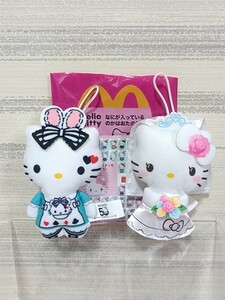 ハローキティ マクドナルド ハッピーセット 不思議の国のアリス ウエディング ドレス ロリータ ぬいぐるみ ストラップ サンリオ Sanrio