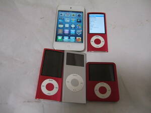 iPod５個まとめて ipod A1367 32gb/A1320 ２個/A1199/A1236 8GB PRODUCT RED ipod touch