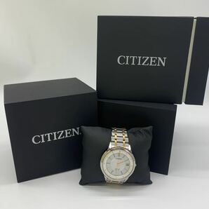 【?!?不動?!?】CITIZEN 腕時計 シチズン Eco-Drive EXCEED エクシード RADIO CONTROLLED 動作確認なし 箱付き 付属品有 空き箱おまけ付の画像1