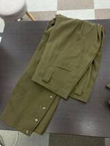 旧日本軍 大日本帝国 陸軍 将校 軍服 上下セット 上衣 上着 ズボン制服 ミリタリー カーキ_画像9