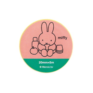 ミッフィー miffy 金箔マスキングテープ（picnic） 文具