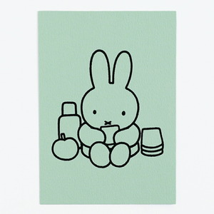 ミッフィー miffy ポストカード（green） ハガキ 文具 日本製