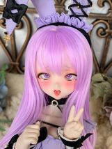 ＊luceluce＊ DDH-10 セミホワイト肌 カスタムヘッド＋舌パーツ3種＋アイ2種＋涙ジェル＋ロリポップ ソフビ盛り_画像7