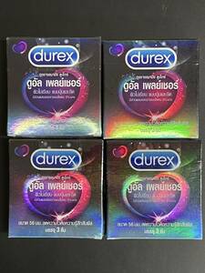 【送料無料】【定額】早漏防止 コンドーム Durex Dual Pleasure condom イボ付 4箱(12枚)