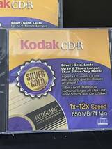 【送料無料】3枚セット売り Kodak CD-R KOD-R74S1　10mmケース　未開封新品　コダック_画像3