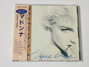 旧規格　28XD　マドンナ / トゥルー・ブルー　86年初版　2800円帯　税表記なし　