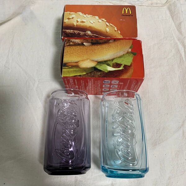 マクドナルド 40th コカコーラコラボ グラス 2色セット