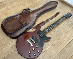 極希少個体 Guyatone Shouting LG-750 /Gibson Les Paul DC type 1970年代 日本製 /Body&Neck:マホガニー材 エボニー指板 (Rory gallagher)