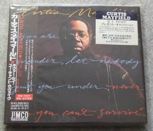 CD カーティス・メイフィールド ネヴァーセイユーキャントサヴァイヴ JICK 89436 JIMCO デジパック CURTIS MAYFIELD NEVER SAY YOU CAN’T~