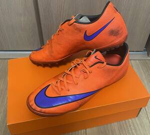 ★NIKE ナイキ★　Mercurial Victory V TF マーキュリアル ビクトリー V TF 651646-650、26.0cm オレンジ/ブルー