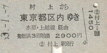 P150.羽越本線　村上から東京都区内ゆき　水原・上越線経由　53.1.7_画像1